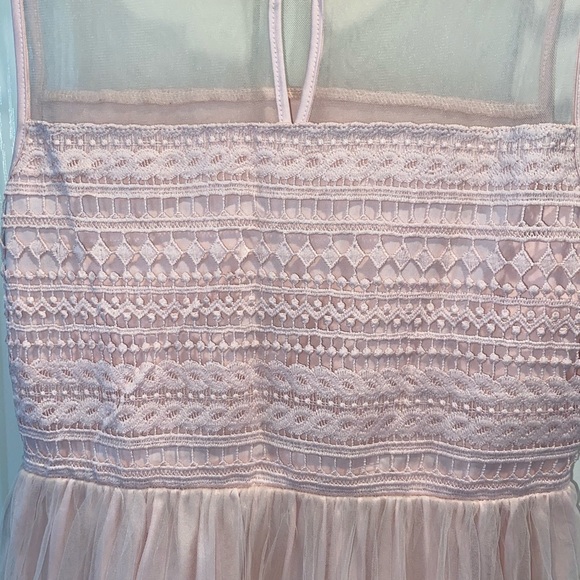 Forever 21 pink tulle ruffle dress size 13/14 - Picture 6 of 8